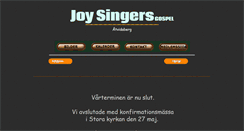 Desktop Screenshot of joysingers.se